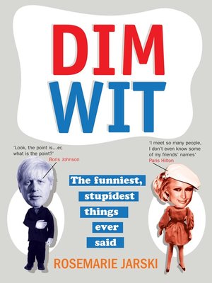 Dim Wit - ebook